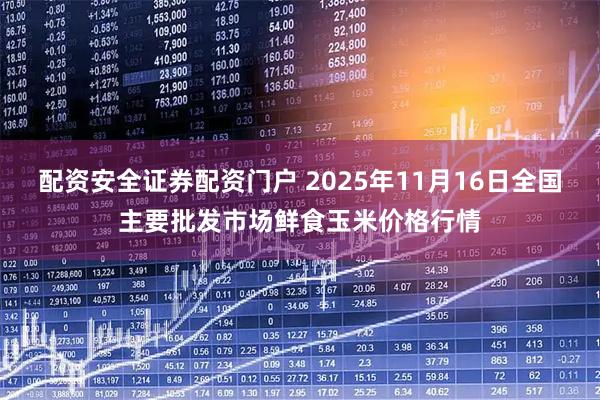 配资安全证券配资门户 2025年11月16日全国主要批发市场鲜食玉米价格行情